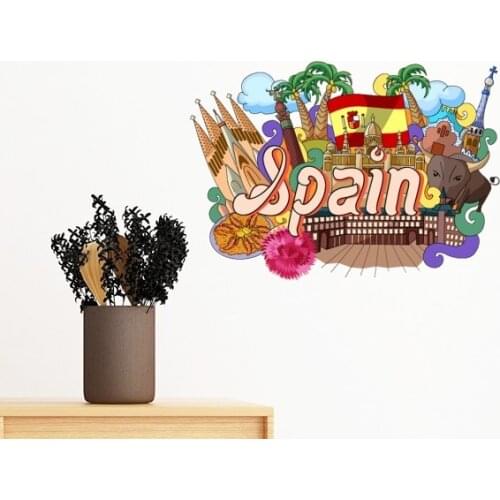 Prado Seafood Spain Graffiti Removable Wall Sticker Art Decals Mural DIY Wallpaper for Room Decal