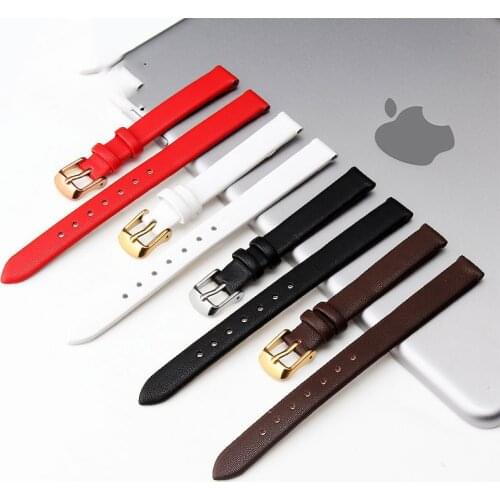 Cowhide watch band genuine leather 8MM 10MM 18mm 20mm 22mm smooth watch strap belt for DW watches galaxy watch gear s3