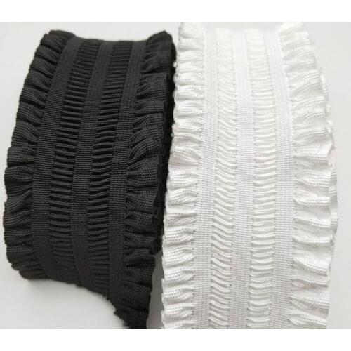 Elastic Bands 50MM Elastic Ribbon Clothing Bags Trousers Elastic Rubber 5CM DIY Sewing Accessories White Black Rubber Band