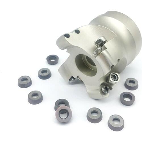 RPMW1003 10PCS+1PCS EMR 5R 50-22-4T Milling holder carbide Insert Face Mill Shoulder Cutter For Milling cutter Machine
