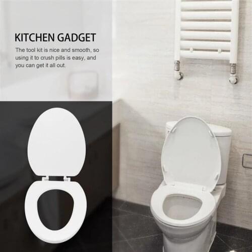 PP Universal Slow-Close Toilet Seat Lid Cover Set Thicken Replacement Antibacterial Square Round O/V Type Toilet Seats