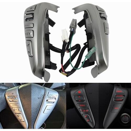 High quality Steering Wheel Cruise Control Bluetooth Switches For NISSAN TIIDA SENTRA SUNNY Livina ALMERA Car styling