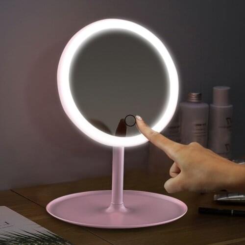 Makeup Mirror Led Touch Screen Mirror Standing Mirrors Table Mirrors Vanity Miroir Cosmetic Mirror with Lights Make up Miroir
