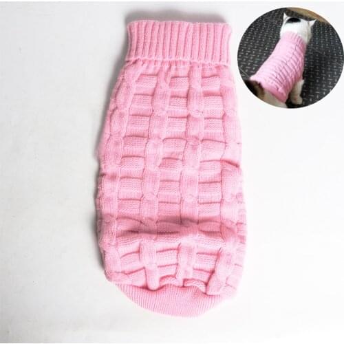 Winter Warm Pet Cat Clothes Solid Knitted Sweater Clothing For Small Cats Dogs Cotton Cat Kitten Kitty Coat Jacket Pet Products