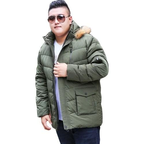 Winter High Quality Warm jacket Mens Warm Detachable Cap Stand Collar Coat Fashion Casual jacket Super Large size Mens coat