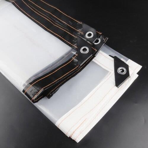 0.1mm Black/White PE Edging Rainproof Cloth Garden Balcony Film Plants Cover Waterproof Shading Sail Pet House Cover Tarpaulin