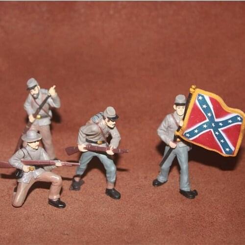 1/87 New Special Pieces Of Die-cast PVC Simulation Model Toy Scene Decorations For Children Federal Soldiers Toys