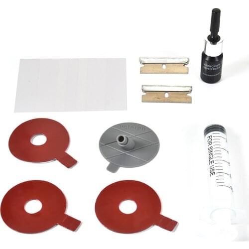 13pcs Car Windshield Repair Kit Tools Auto Glass Windshield Repair Set Give Door Handle Protective Decorative Stickers