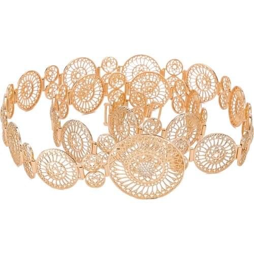 2021 Apr Middle East style Belt metal chain waistband long adjustable length wedding caftan dress belt