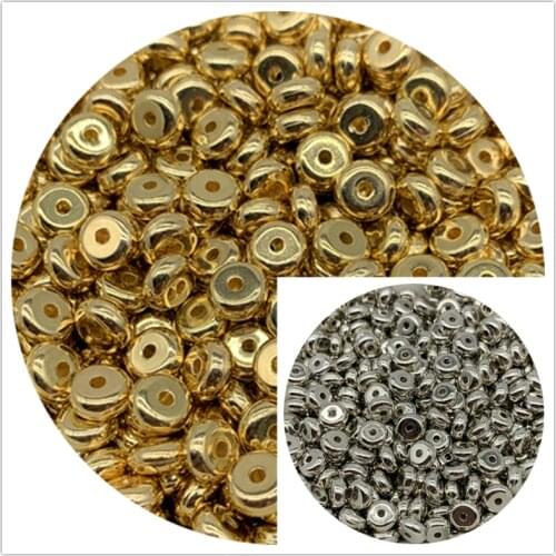 4/5/6mm 200/100/100pcs Acrylic Beads Oval Shape Loose Spacer Beads For Jewelry Making DIY Handmade Accessories