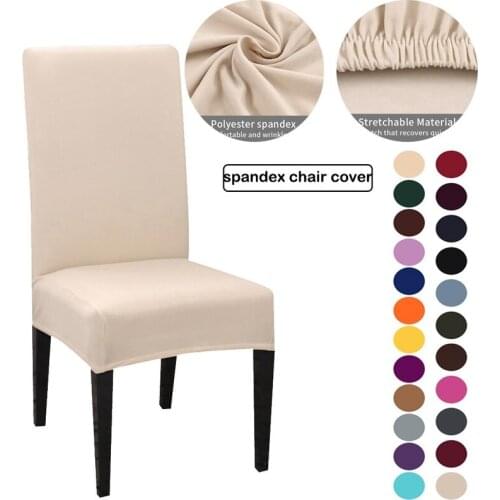 Slipcover Chair Cover Removable Anti-dirty Seat Chair Cover Polyester Kitchen Cover for Banquet Wedding Dinner Restaurant Chair
