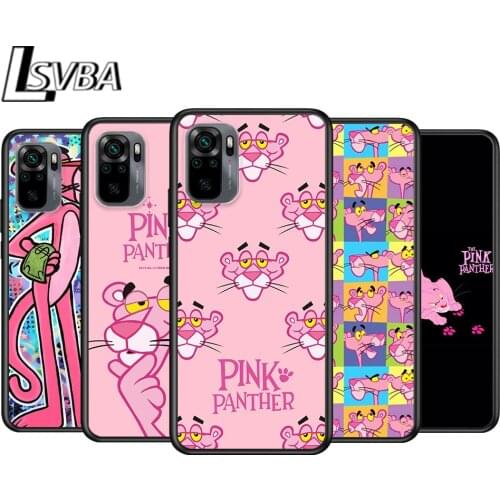 Pink Panther for Xiaomi Redmi Note 10 10S 9 9T 9S 9Pro Max 8T 8Pro 8 7 6 5 Pro 5A 4X 4 Soft Black Phone Case