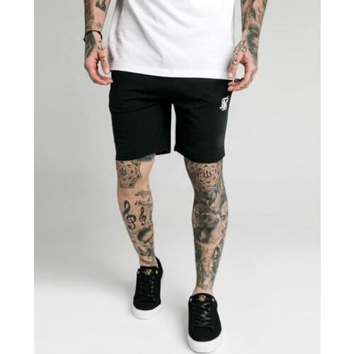 SikSilk Jersey Combed Cotton Shorts Black