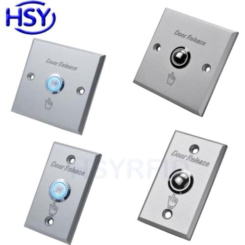 Aluminum Door Release Exit Button Sensor Switch Gate Door Access Controller Push Buttons