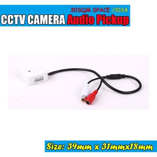 Mini AUDIO CCTV Microphone MIC For Security DVR Cameras No Noise Audio Monitor , Sound pickup Head, Free shipping