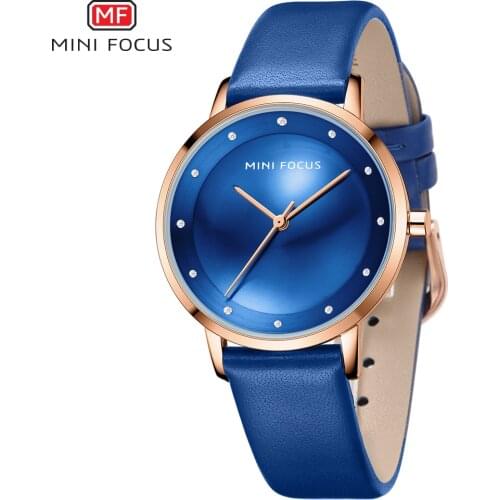 MINIFOCUS Ultra-thin Women Quartz Watch Luxury Female Clock Fashion Ladies Dress Waterproof LeatherWristwatch Relogio Feminino