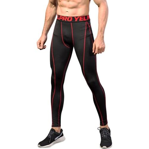 Men Running Tights Sport Leggings Compression Underwear Quick-drying Pants Jogging Fitness Gym Trousers MMA Rash guard