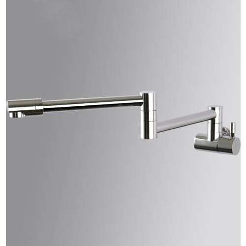 Into the wall copper cold vegetable washing basin faucet kitchen faucet universal foldable rotary draw