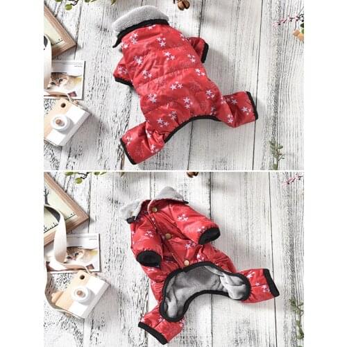 Dog Clothes Winter Warm Pet Dog Jacket Coat Puppy Chihuahua Clothing Hoodies For Small Medium Dogs Puppy Yorkshire Outfit S-XXL