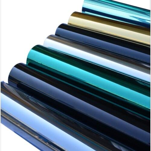 1.52*20m/60"x66ft One Way Mirrored Effect Silver Insulation Stickers UV Rejection Privacy Windom Tint Films Home Decoration