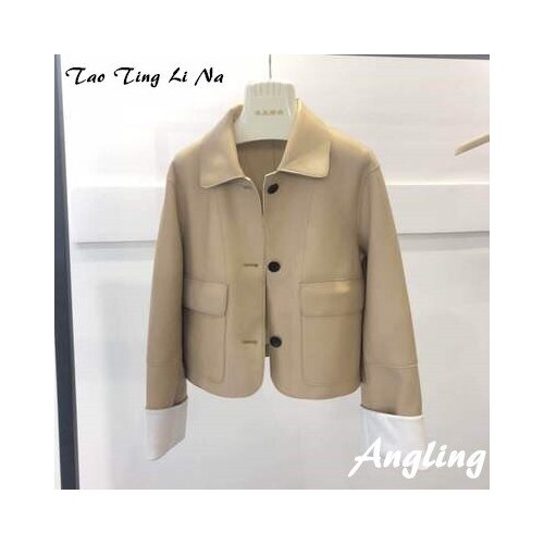 Top brand Fashion 2020 New Genuine Sheep Leather Jacket G51 high quality