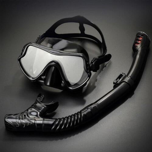 Professional Scuba Diving Mask Silicone Mask Snorkel Anti-Fog Diving Mask Snorkel Full Dry Tube Underwater Swim Equipment