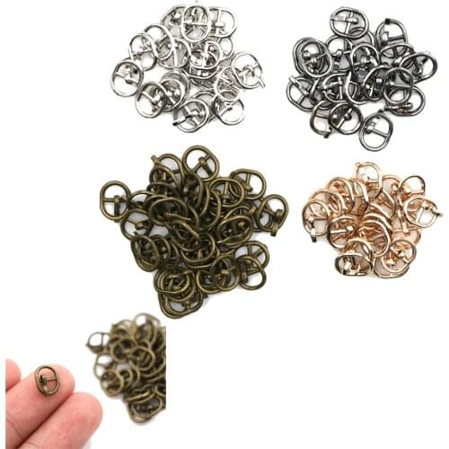 Hot Sale 10PCS 5.5MM Mini Ultra-small Tri-glide Buckle Belt Buckle Doll Bag Buckle Diy For Mini Doll Buckle Shoes Accessories