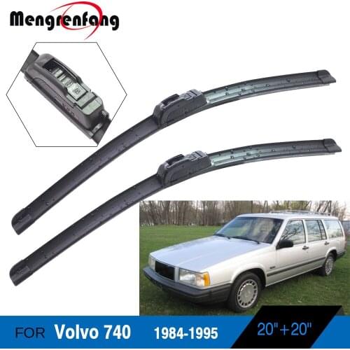 For Volvo 740 Car Wiper Blades Front Windscreen Soft Rubber Wiper 1984 1985 1986 1987 1988 1989 1990 1991 1992 1993 1994 1995
