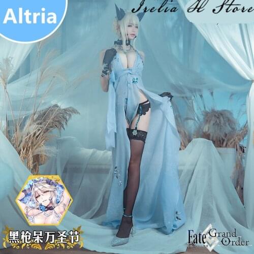 {stock} Altria FGO Cosplay Halloween Costume Fate Grand/Order Altria Pendragon cosplay costume sexy lingeries dress female gift