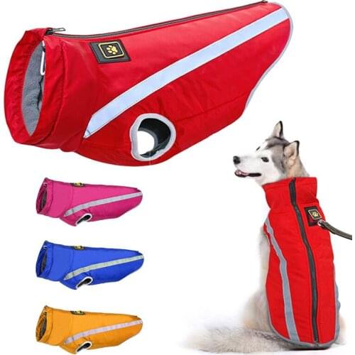 Warm Dog Clothes Winter Dogs Pet Jacket Outdoor Waterproof Windproof Pet Coat Large Dogs XL XXL 3XL 4XL 5XL 6XL ropa para perro