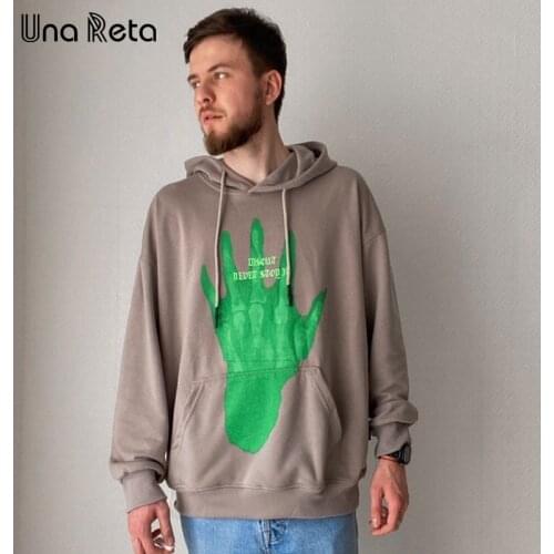 Una Reta Hoodie Men 2021 Spring New Men Clothing Pullover Harajuku Tops Oversized Hoodie Mens Plus Size Couples Sweatshirt Man