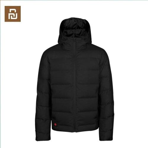 Youpin Smart Cotto Graphene Jacket 4 Level Tmperature Control Work with Power Bank Down Jacket White Goose Winter Coat For Man