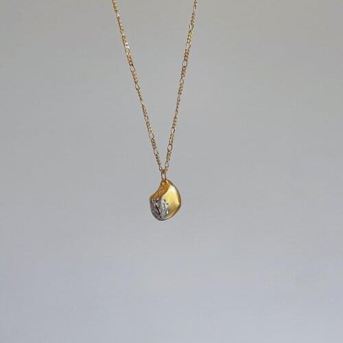 Silvology 925 Sterling Silver Two Color Color Meteorite Necklace Necklace for Women Original Designers Necklace Unique Jewelry