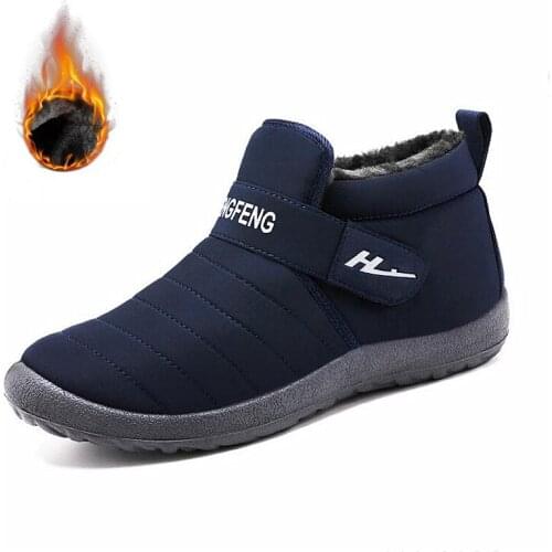 Winter boots men Warm Plus velvet Ankle Boots For men Snow Boots High Quality Waterproof Non-Slip Unisex Plus Size 39- 45 Boots