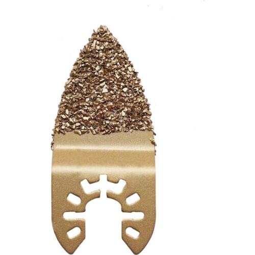 1PC Carbide Oscillating Saw Blades Multi Tool Semi Circle Finger Segment Swing Saw Blades for Tile Grout Concrete Masonry