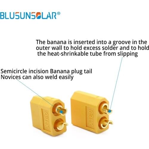 100 pairs/bag wholesale excellent quality XT60 Bullet plug connectors male and female for lipo battery