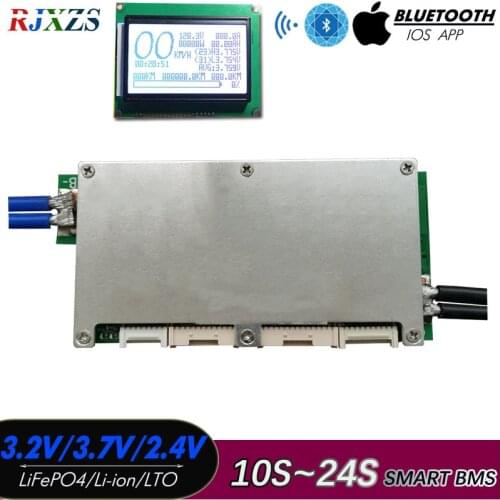 8S to 24S Ant Smart BMS BlueTooth DIY LiFePO4 Lithium Ion 50A/80A/100A/110A/120A With Android Bluetooth APP