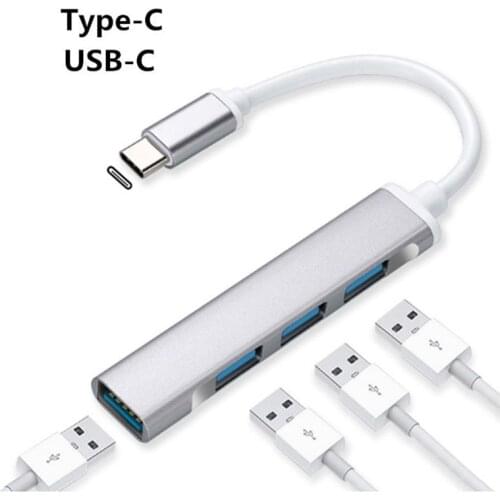 4 Port USB C HUB 3.0 Type C Multi Splitter Adapter USB 3.1 OTG Docking Station For Xiaomi Lenovo Macbook Pro Air PC