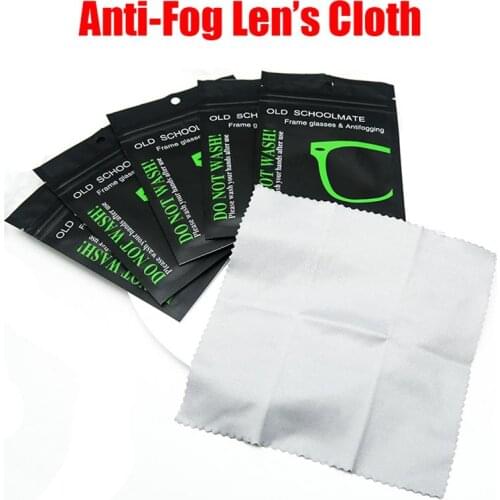 5PCS 14.5cm*14.5cm Eyeglasses Suede Anti Fog Wipes Lens Cloth Defogger Phone Camera Glasses Wiper Screen Cleaner Cleaning Rags