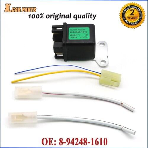 8-94248-1610 12V Mover Part Preheating Relay Glow Plug For Kubota Yanmar For Isuzu Hitachi ZAXIS27U ZAXIS50U ZAXIS40U 8942481610