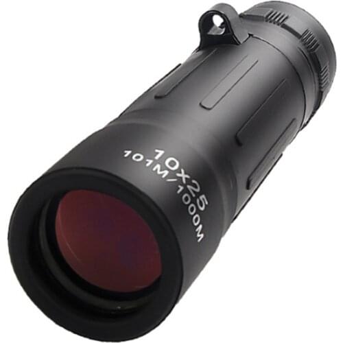 Agnicy 10x25 Monocular Ultralight Portable Mini Pocket Type Low Light Night Vision Authentic Telescope