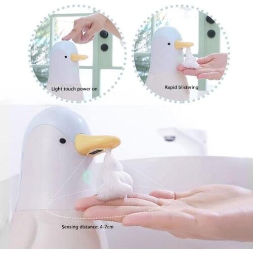 Penguin Pattern Automatic Foaming Soap Dispenser 400ml Hand Washing Machine Touchless Motion Infrared Sensor Induction Dispenser