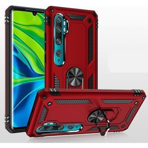 For Xiaomi Mi Note 10 Lite Armor Shockproof Case for Xiaomi Mi Note10 Pro Military Drop Protective Car Holder Ring Case Cover