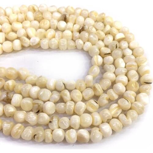 Natural Shell Bead Irregural Shape Loose Bead Fit Ladies DIY Bracelet Necklace Jewelry Necklace Gift Size 4-5mm 6-7mm