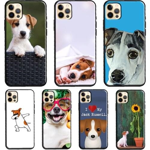 Jack Russell Terrier Dog Funda Case For iPhone X XR XS MAX 12 Mini 11 Pro Max 5S 6S 8 7 Plus SE 2020 Cover Shell