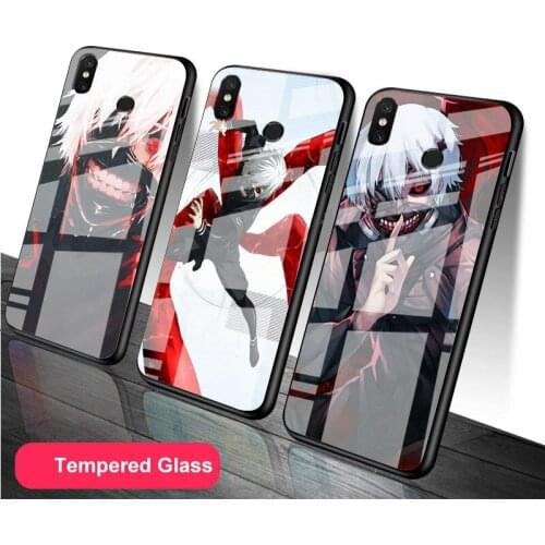 Anime Tokyo ghoul Tempered Glass Phone Case For Redmi Note 5 6 7 8 9 Pro Note8T Note9S Redmi8 9 Cover Shell
