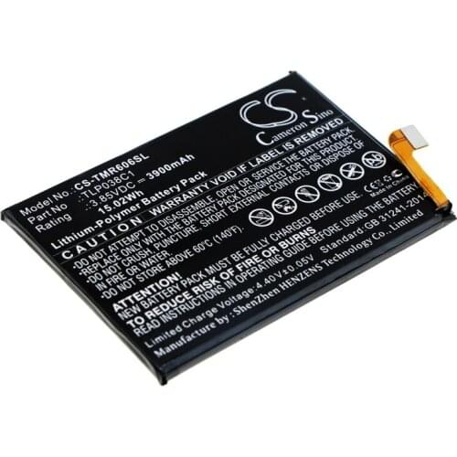 CS 3900mAh / 15.02Wh battery for Alcatel 7, 7 LTE, OT-6062, OT-6062W TLP038C1