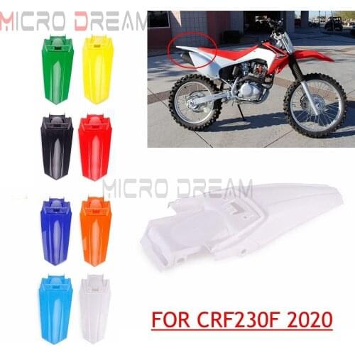 For Honda CRF230F 2020 Motocross Enduro Dirt Bike Supermoto ABS Plastic Rear Fender Bodywork Fairing Mudguard Mud Guard 8 Colors