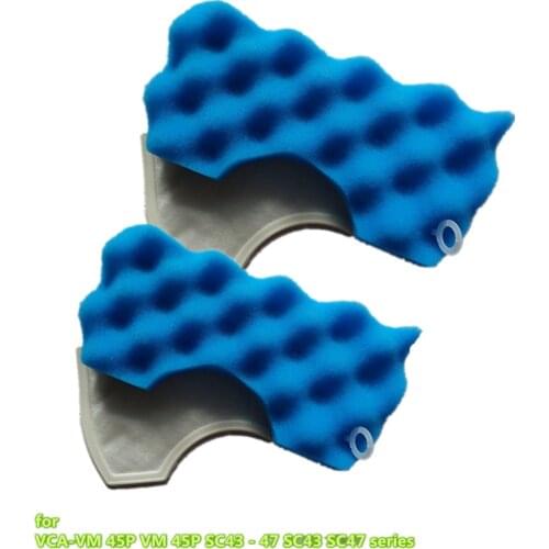 2 sets High quality vacuum cleaner filters Hepa Part For Samsung Cup SC43 SC47 series Vacuum Cleaner dust filter