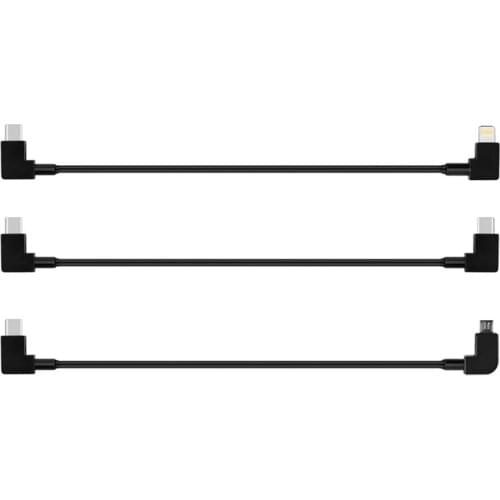 30cm Type-C To IOS Type-C Micro-USB OTG Data Cable Connecting Line for DJI Mavic Air 2 Drone Remote Control Accessories